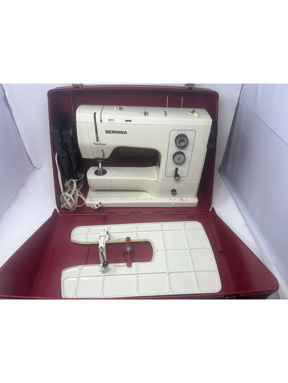 Vintage Bernina Sewing Machine with Case and Accessories - Tested and Working